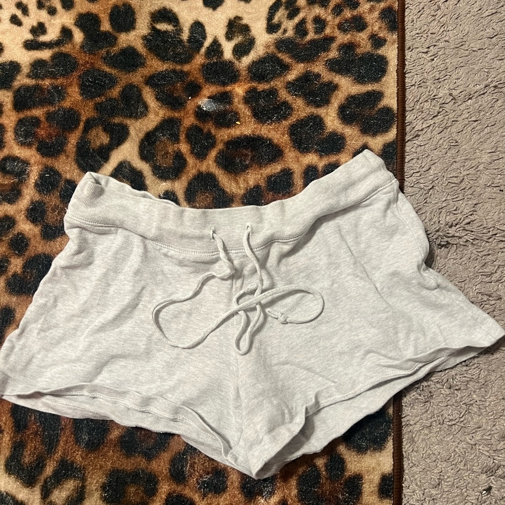 Brandy Melville Light Gray Drawstring Shorts - image 1